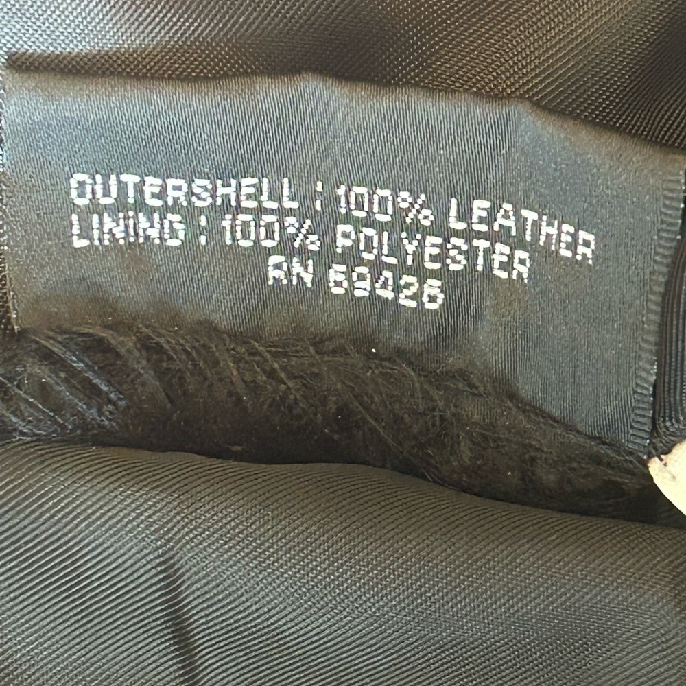 Wilsons Leather Dark Straight Leg Trousers - Picture 8 of 10